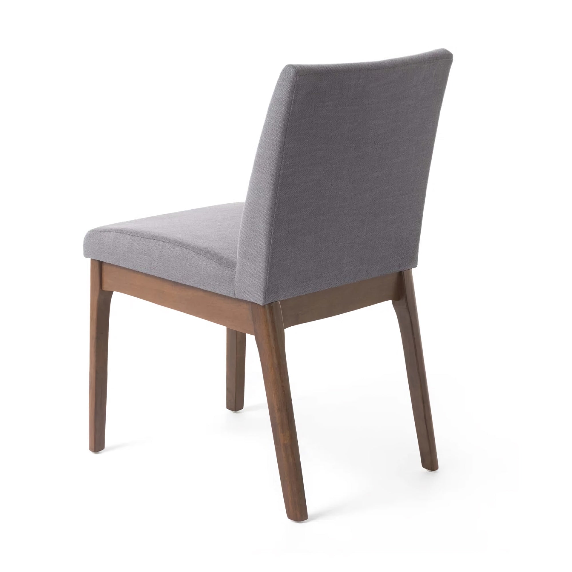 2-Set Upholstered Dining Chair Set, Armless Modern Minimalist Chairs with Rubberwood Legs for Home, Kitchen, Dining Room (Grey) - 00DGY 2-Set Upholstered Dining Chair Set, Armless Modern Minimalist Chairs with Rubberwood Legs for Home, Kitchen, Dining Room (Grey) - 00DGY